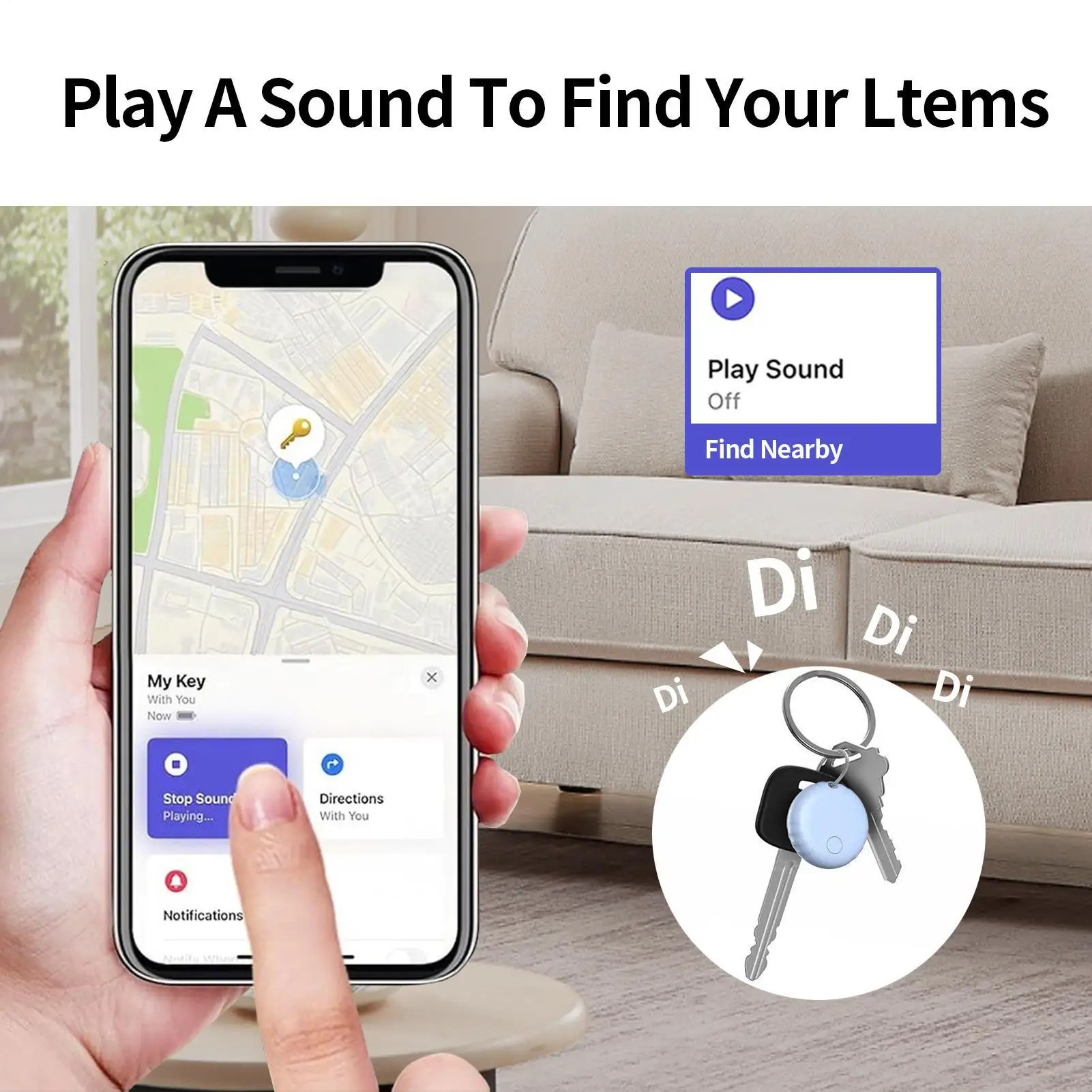 Localizador de chave inteligente rastreador pequenos gadgets com som para pet viagem bagagem mochila compras diário deslocamento casa carteira