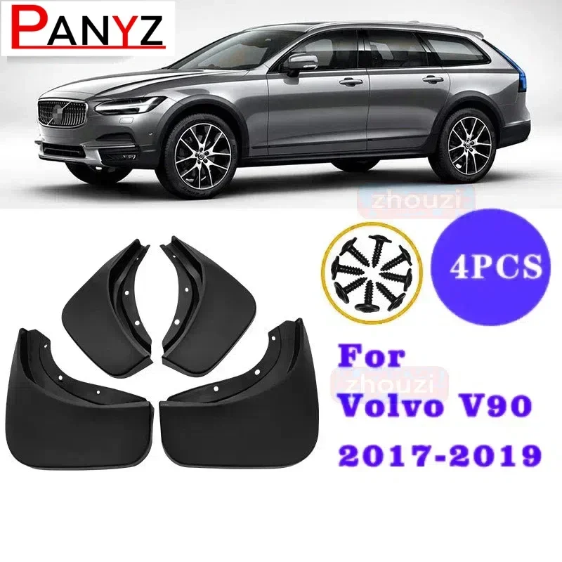 

4x для Volvo V90 2017 2018 2019 брызговики брызговики грязевые передние и задние колеса авто крылья аксессуары для стайлинга автомобилей