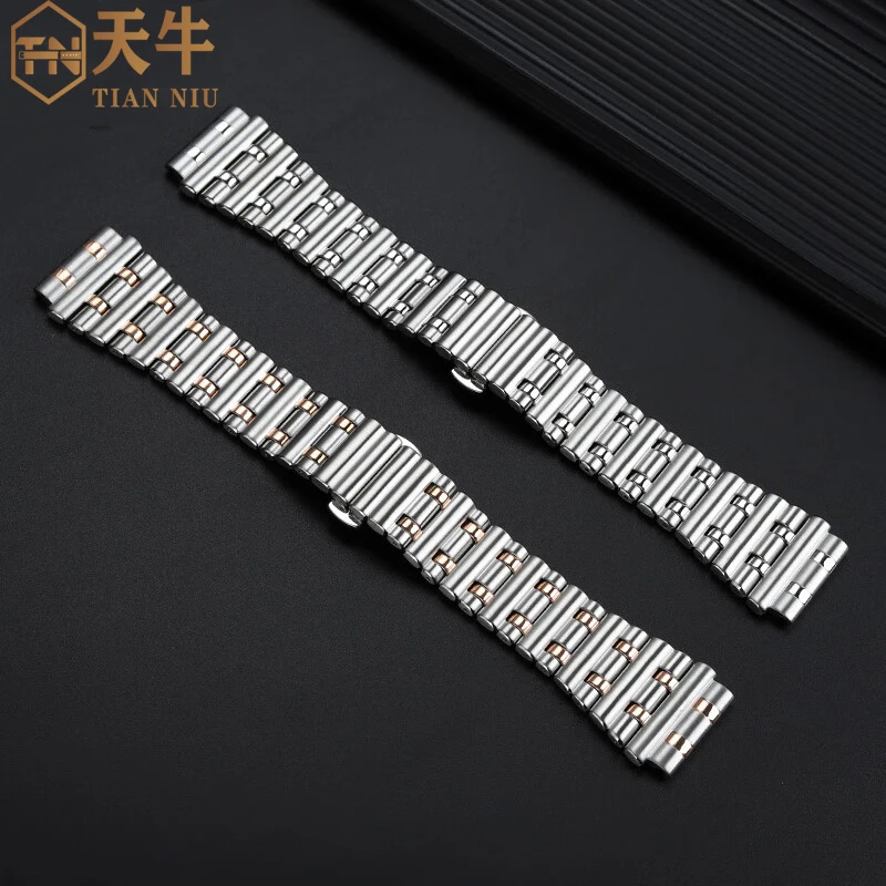 24mm Solid Stainless Steel Watchband For Breitling B01 Series Strap Super Mechanical Timepieces Watch Chain Men\'s bracelet strap