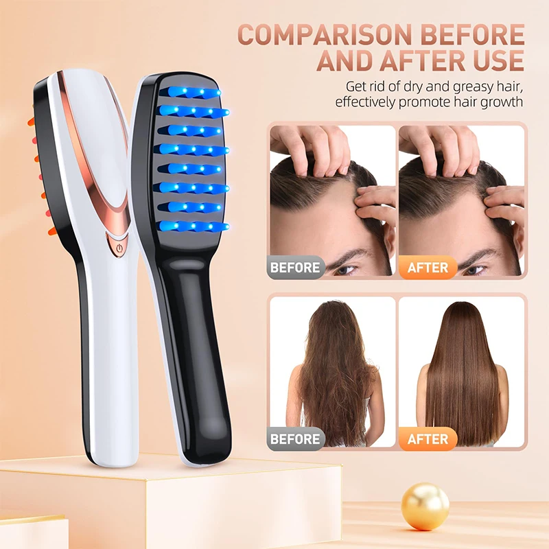 

Electric Massage Comb Head Massager Scalp Care Instrument Vibration Color Light Hair Care Comb