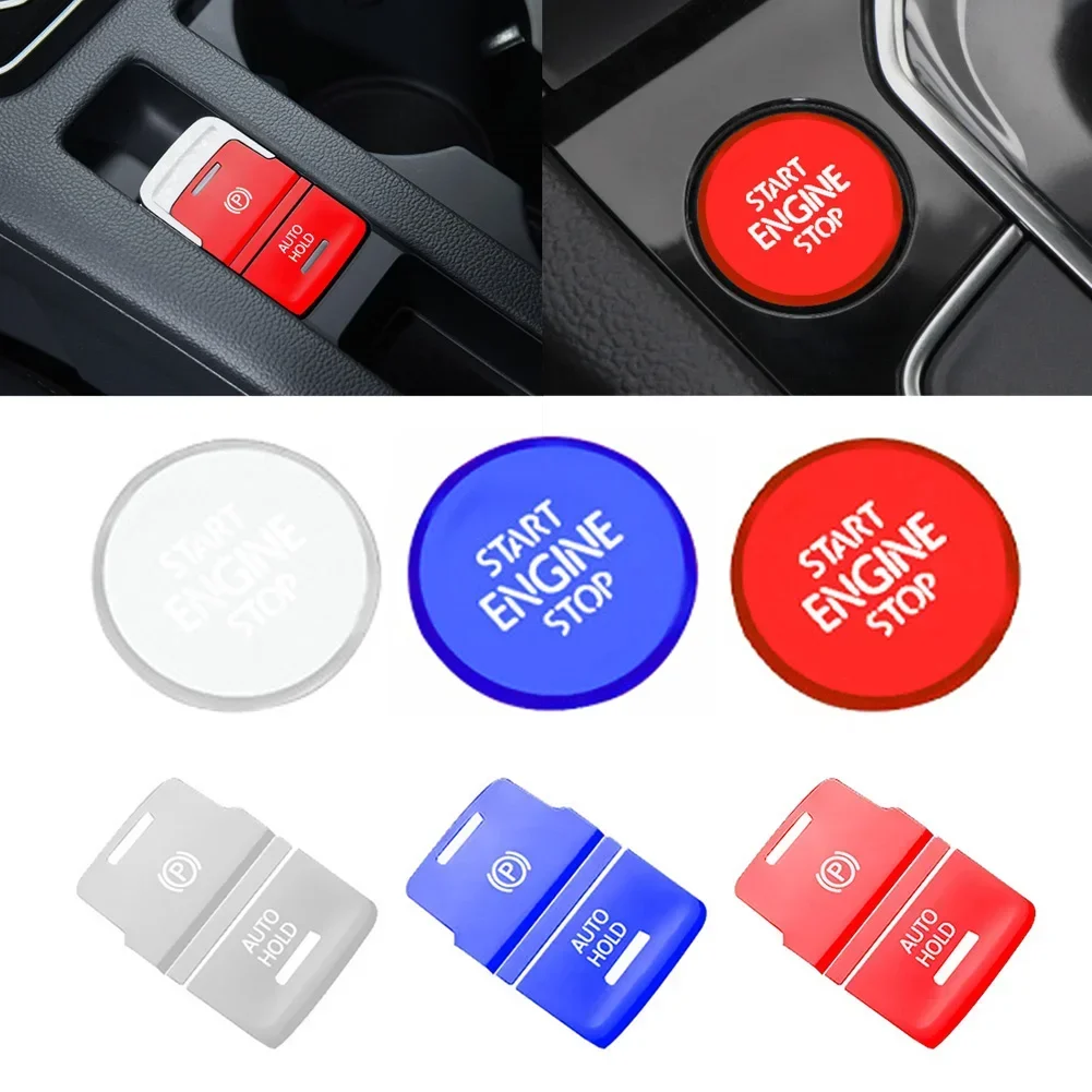 Car Handbrake Auto Hold P Switch Button Cover Cap Trim Protection Styling Accessories For VW Golf 7 7.5 MK7 AT 2015-2019