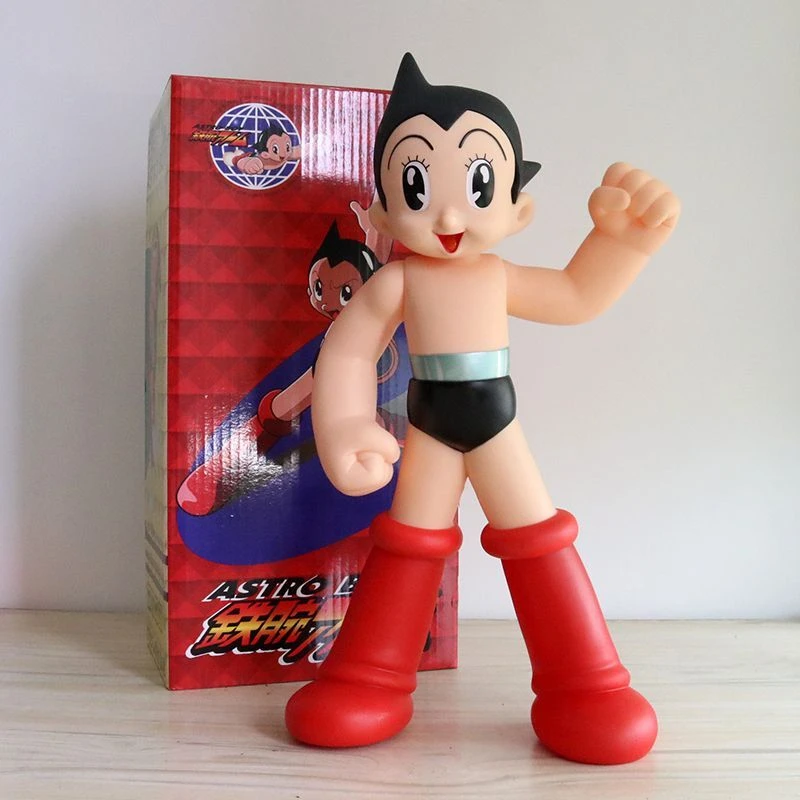 39CM Large Anime AstroBoy Mighty Atom Figure Tetsuwan Atom Movable PVC Action Figures Statue Collection Model Toys Holiday Gifts