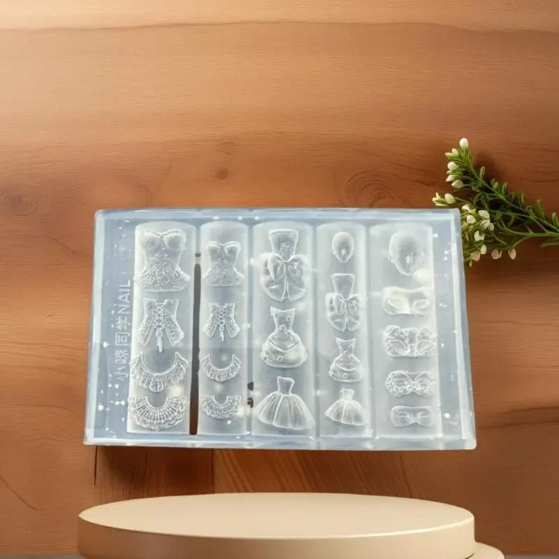 Замок-шляпа-3d-силиконовая-форма-инструмент-для-дизайна-ногтей-с-прозрачной-маской-юбки-дизайн-для-diy-маникюра-и-ювелирных-изделий