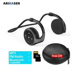 Wireless Headphones Bluetooth MP3 Player Headsets FM Radio On-Ear Comfort TF Card Slot Sport Wireless Earphones with Microphones