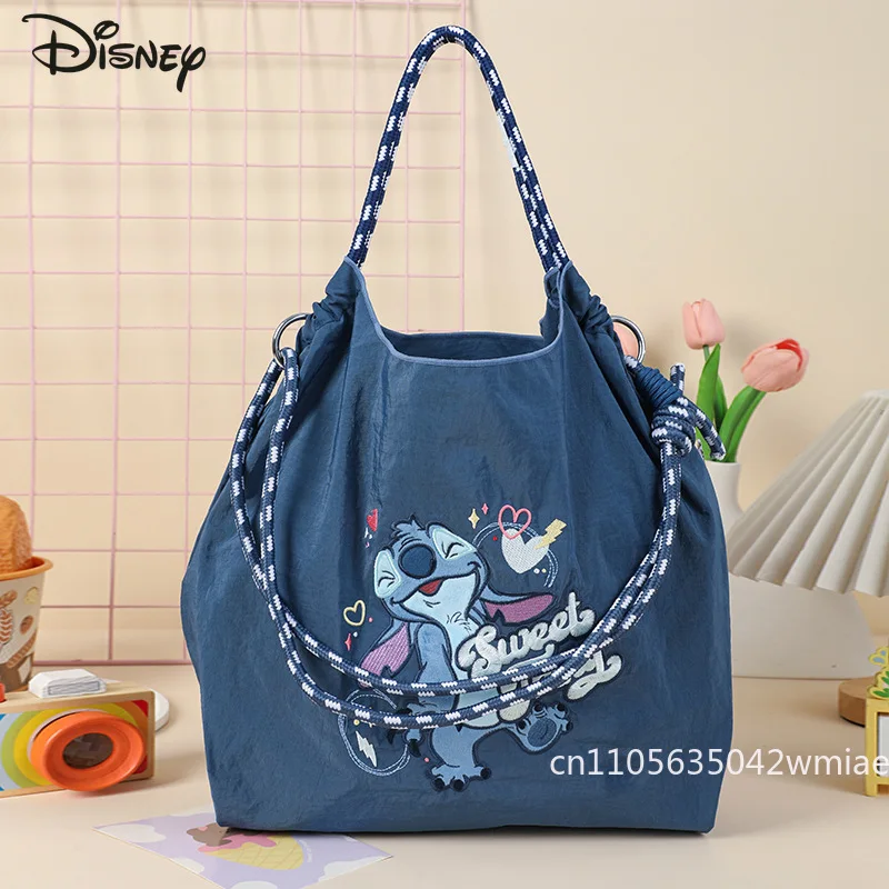 Nowa damska torebka Disney, modna, wysokiej jakości damska torba crossbody, jednolity kolor, uniwersalna, duża pojemność, torba na zakupy dla dziewcząt.