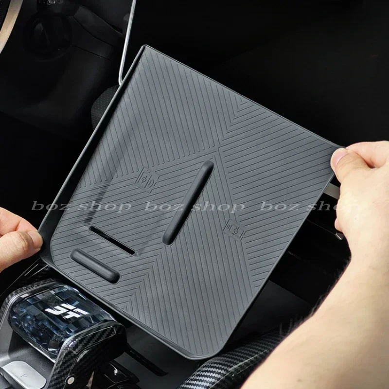 For Chery Jetour Traveler Shanhai T2 Central Control Wireless Charging Silicone Mat Anti-slip Mat Storage Box Mat Supplies