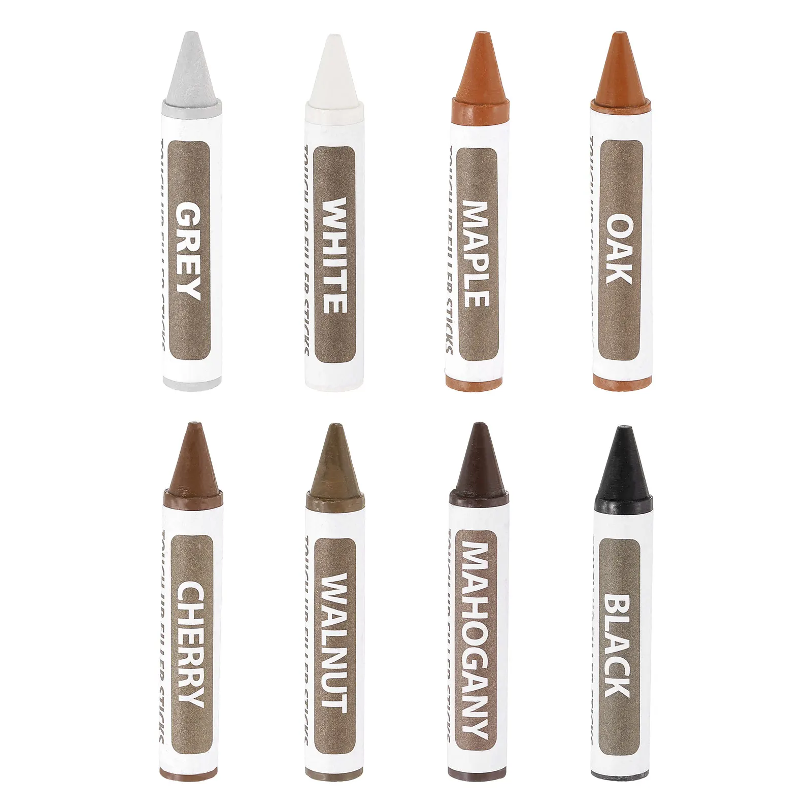 

5/8/12Pcs Furniture Repair Pen Markers Touch Up Filler Sticks Paraffin Wax Pen Crayons for Scratches Wood Floors Table Cover Ups