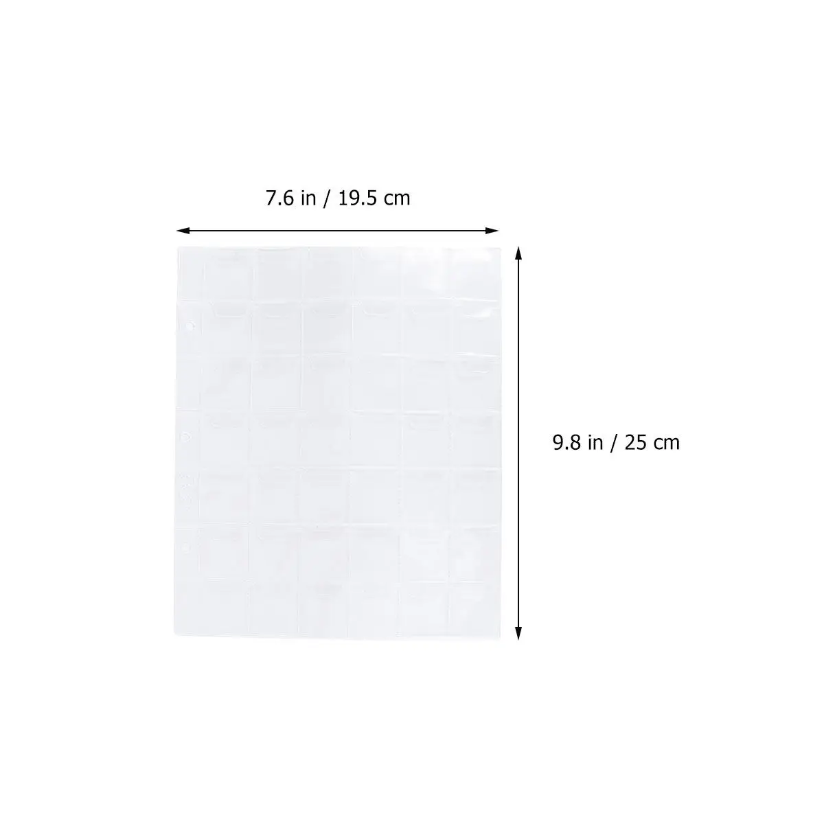 4Pcs High Clarity PVC Coin Holders 42 Pocket Per Page Transparent Coins Albums for Collecting Currency Stamps Gift Use