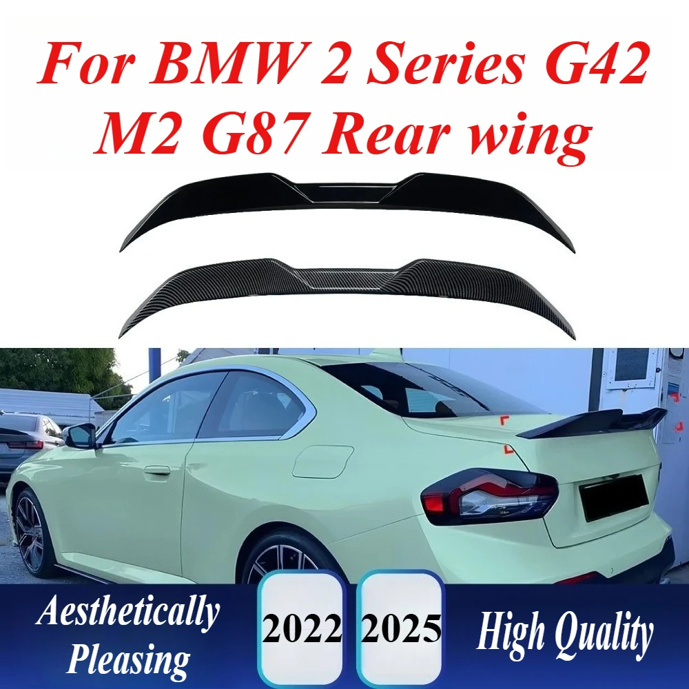 

For BMW 2 Series G42 M2 G87 2022+ Blade Style Rear Spoiler Diffuser Carbon Fiber Exterior Tuning Kit Car Modification Accessory