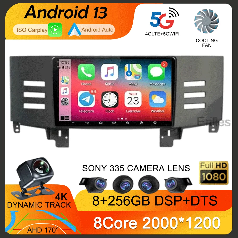 

Android 13 For Toyota Reiz Mark X 2005 - 2009 Car Radio Video Player Multimedia Navigation Auto 5G Carplayer GPS NO 2din DVD