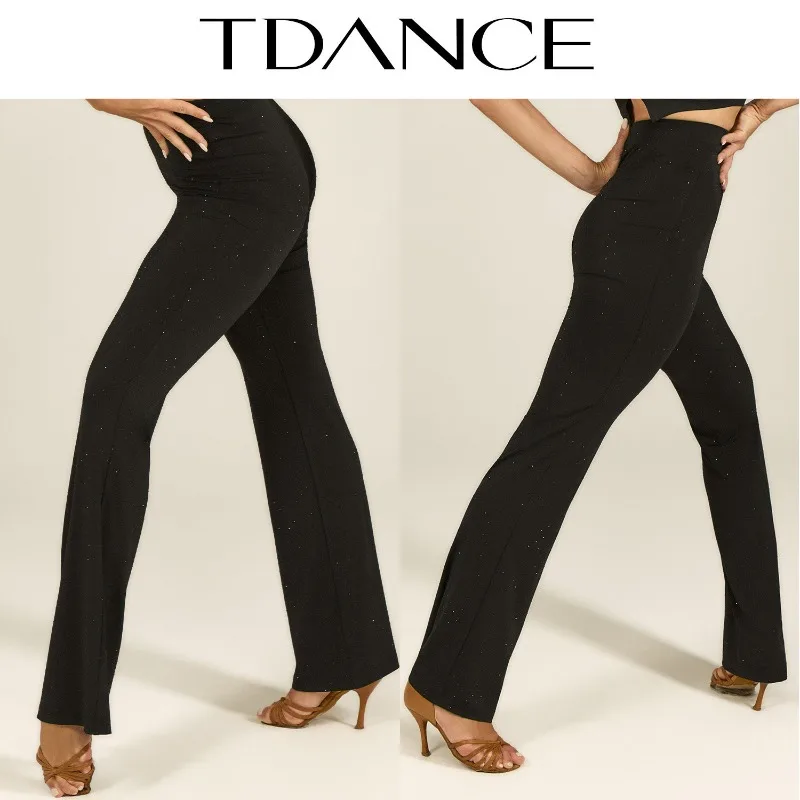 

Customized TDANCE Latin Exercise [Hot Diamond Micro Bellbottom Pants] Teacher's Classroom Adult Looks Thin and Tall Daily GL-204