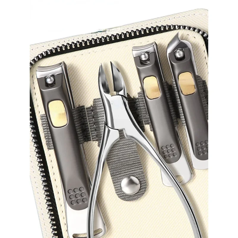 

Nail clipper set High-end nail clipper set Original portable leather bag Nail clipper tool set