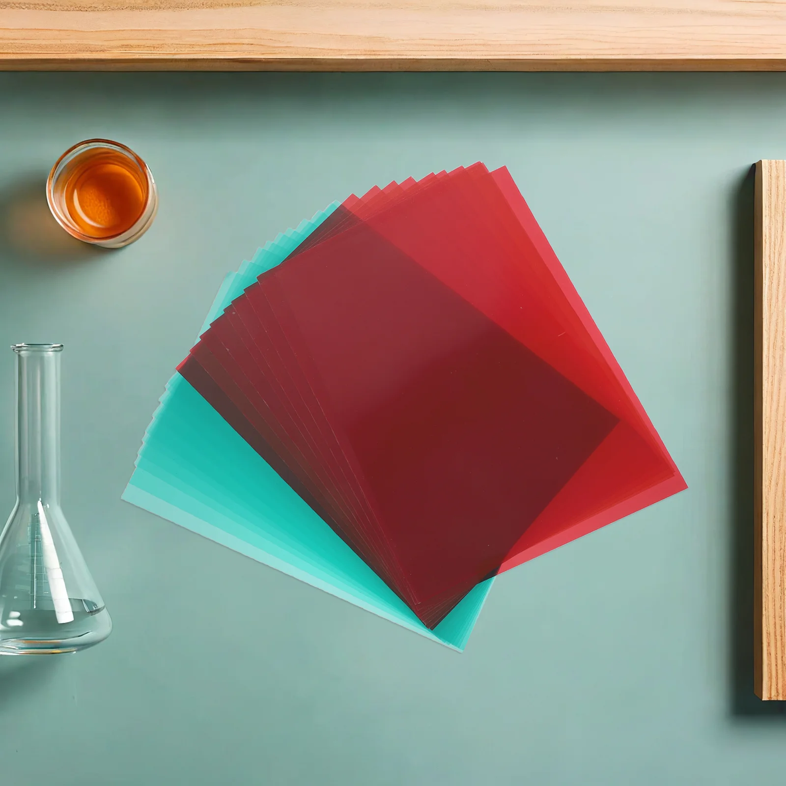 20 قطعة لوحات مرشح التدريس PVC صفائح بلاستيكية شفافة المواد الهلامية الإضاءة الملونة لتجارب البصريات في الفصول الدراسية الحرفية #2