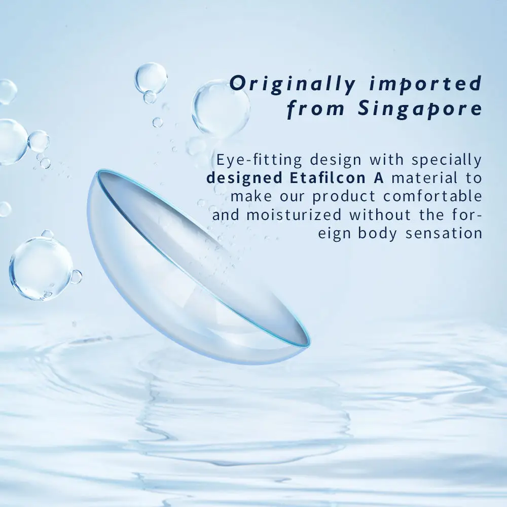 Hyperopia Contact Lenses with Power+0.50 to +8.00 Hyperopic Lens 1pair Yearly Farsightedness Contact Lenses For Eyes