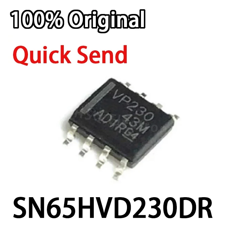 5PCS New Original SN65HVD230DR SN65HVD230 VP230 Patch SOP-8 CAN bus transceiver chip