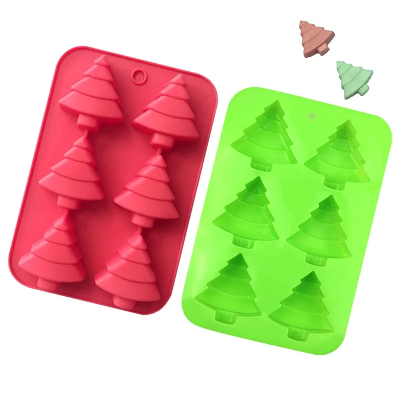 Christmas gift series Christmas tree silicone cake mold aromatherapy mold rice cake mold easy to remove