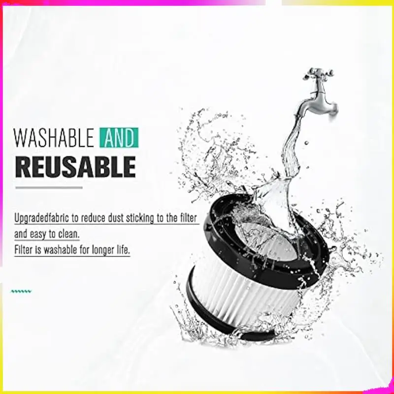 M04K 4Pcs DCV501HB 필터 20V 진공 무선 휴대용 진공 액세서리 부품 DCV5011H에 적합. 10팩 폼 필터