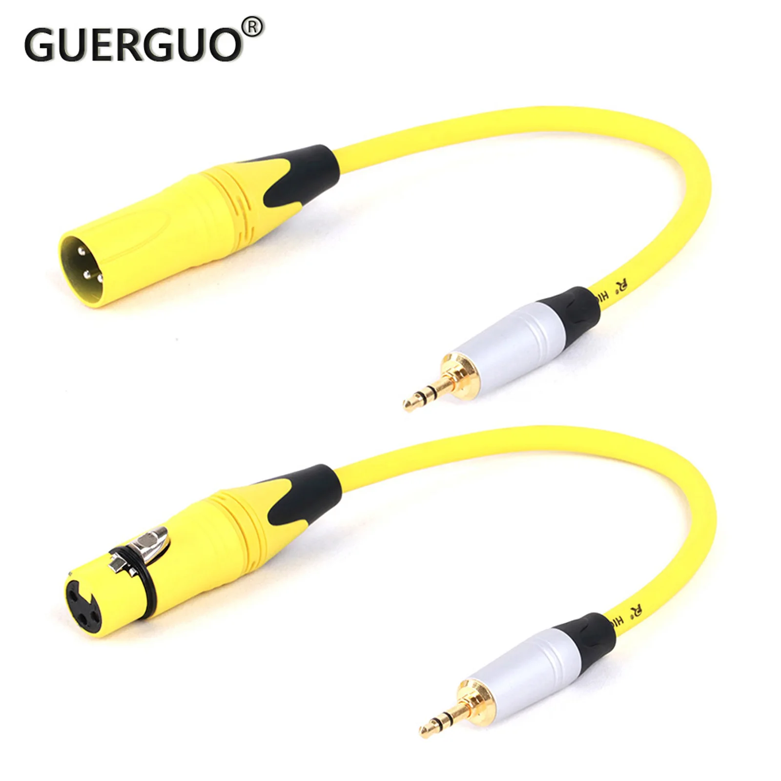 

0.3M-25M XLR 3Pin Female/Male Connector To 3.5mm TRS Male Jack Audio Converter Headphone Adapter for Microphones Guitar Mixers