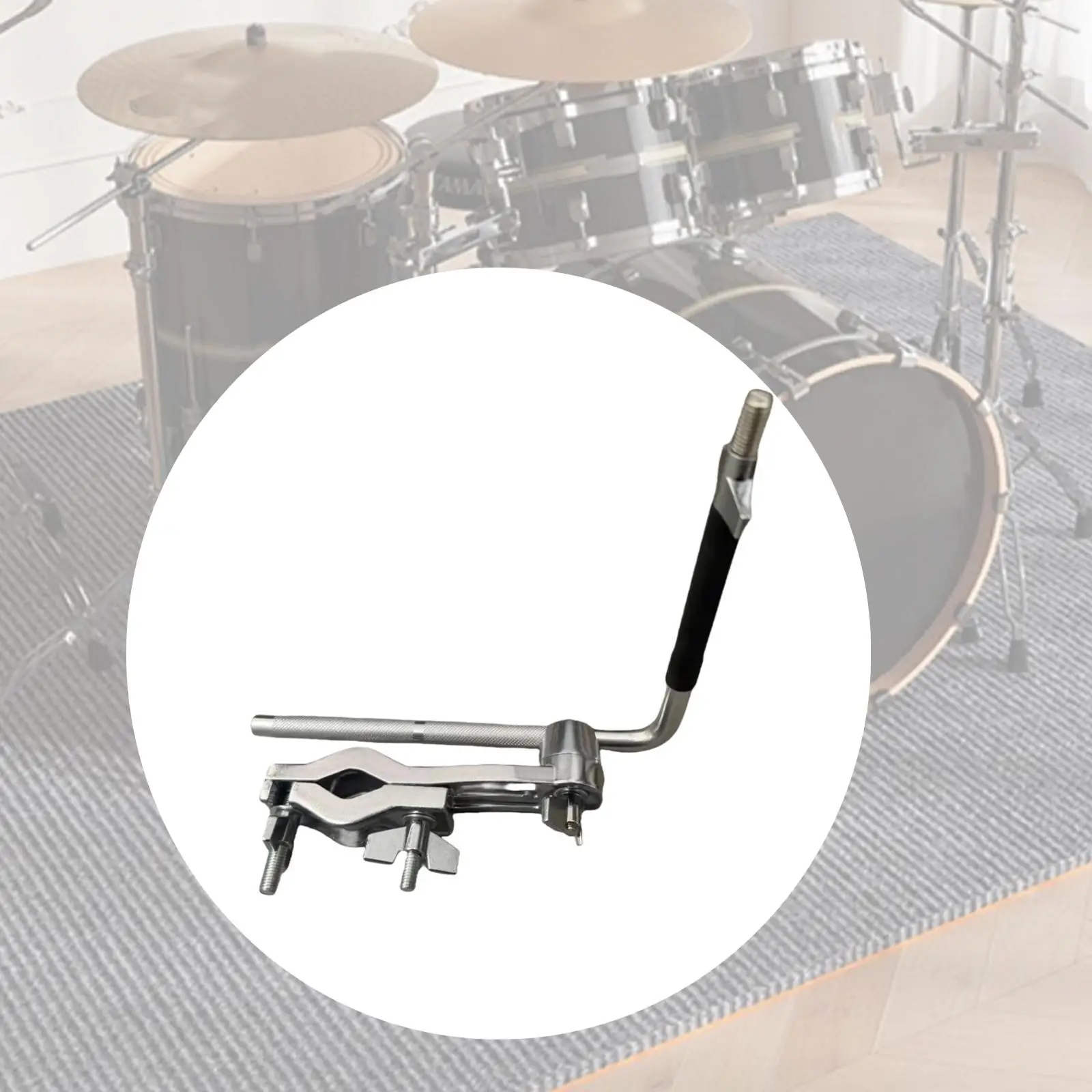 

Drum Kits Extension Clamps Metronome Connection Bracket Adjustable Metal Metronome Link Bracket Cymbal Arm Extension Clamps Arm