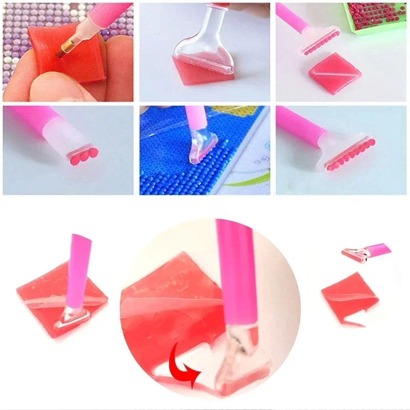 10-100 Pcs 2*2CM Diamond Painting Wax Mud Glue Accessory Diamond Embroidery Cross Stitch Diamond Painting Glue Tool