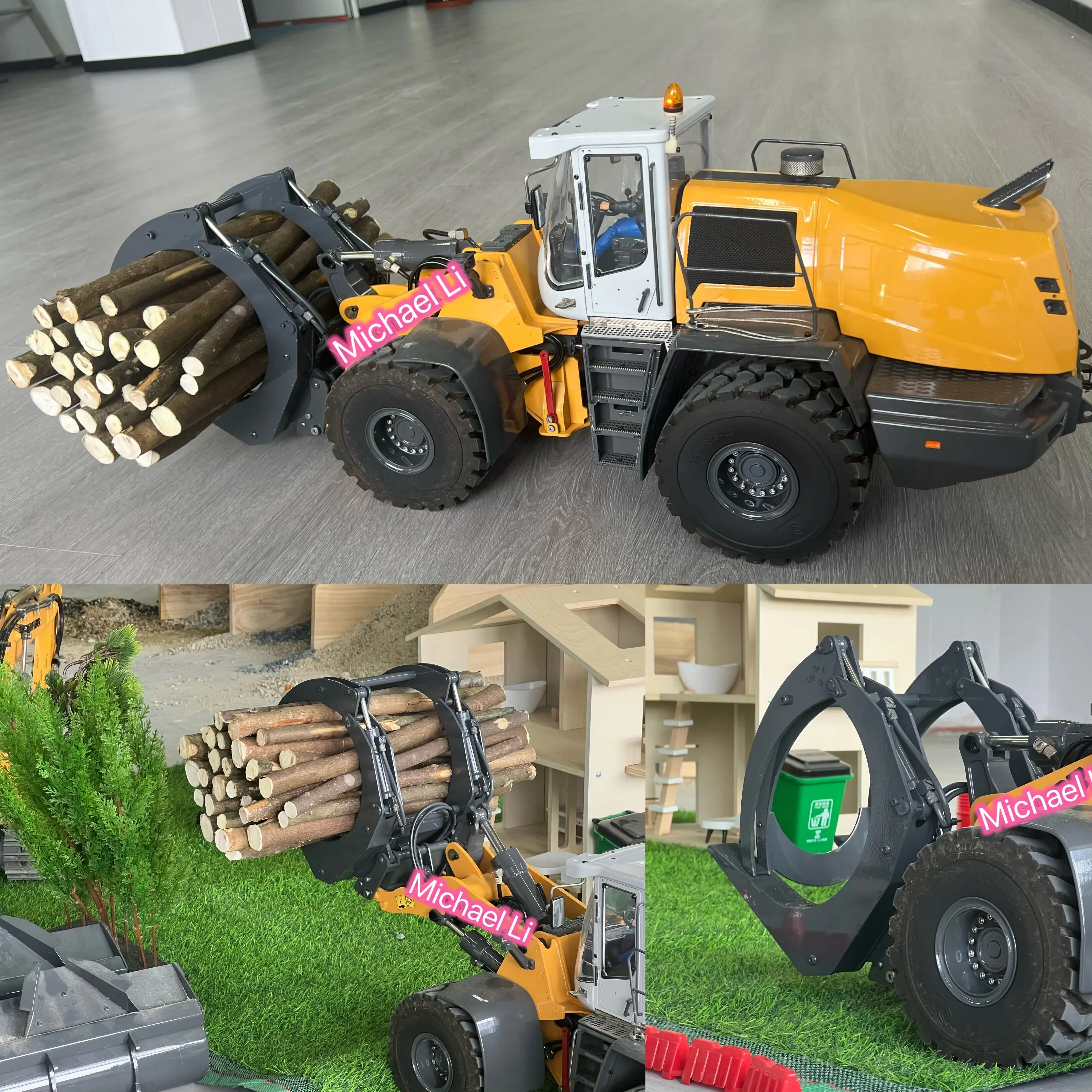 In Stock Metal Log Grapple Wood Grabber for 1/14 XDRC RC Loader 580  RTR Painted Hydraulic Model DIY Endless Fun Gift for Adults