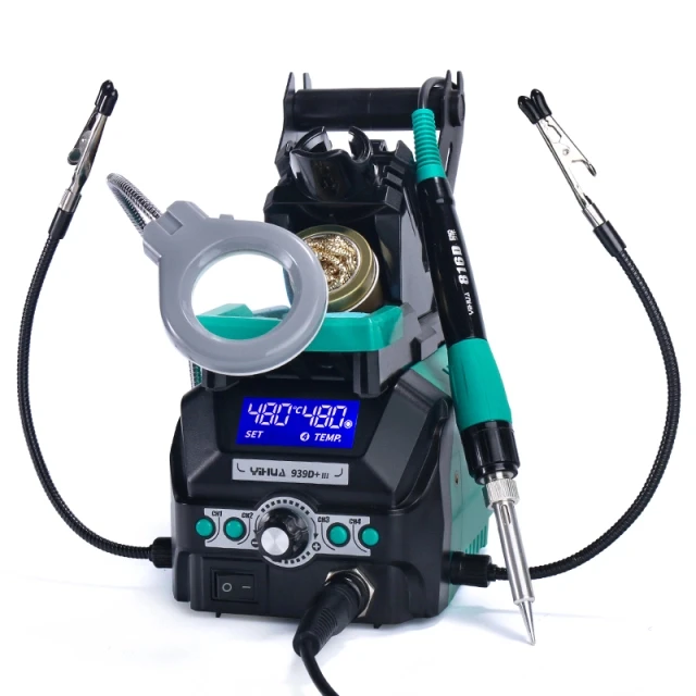 

YIHUA 939D+ III Repaid Heating Soldering Iron Staion Compatibled Solder Iron Handle Electronic Welding Rework Station