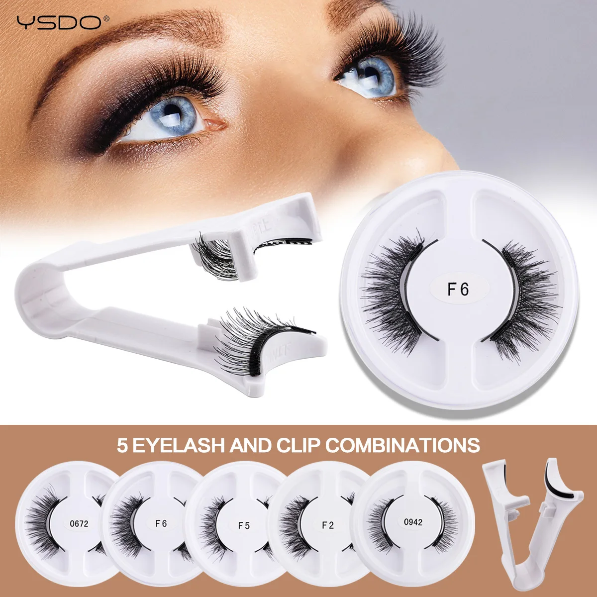 Wholesale 5 Pairs Magnetic False Eyelashes With Tweezers Natural Magnetic Eyelashes Reusable 3D Faux Mink Lashes Makeup Tools