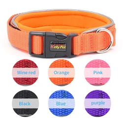 High-quality nylon material soft and comfortable reflective strip pet collar small and medium-sized dog leash