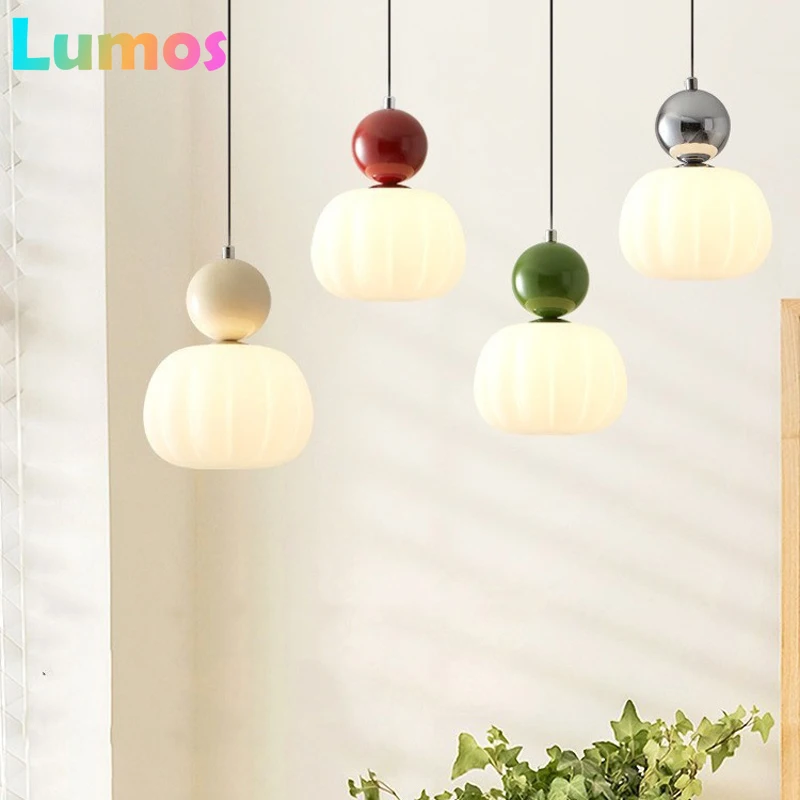 

Nordic Pendant Light LED Macaroon Hanging Lamps for Ceiling Bedroom Bedside Living Room Minimalist Home Interior Decor Luminaire