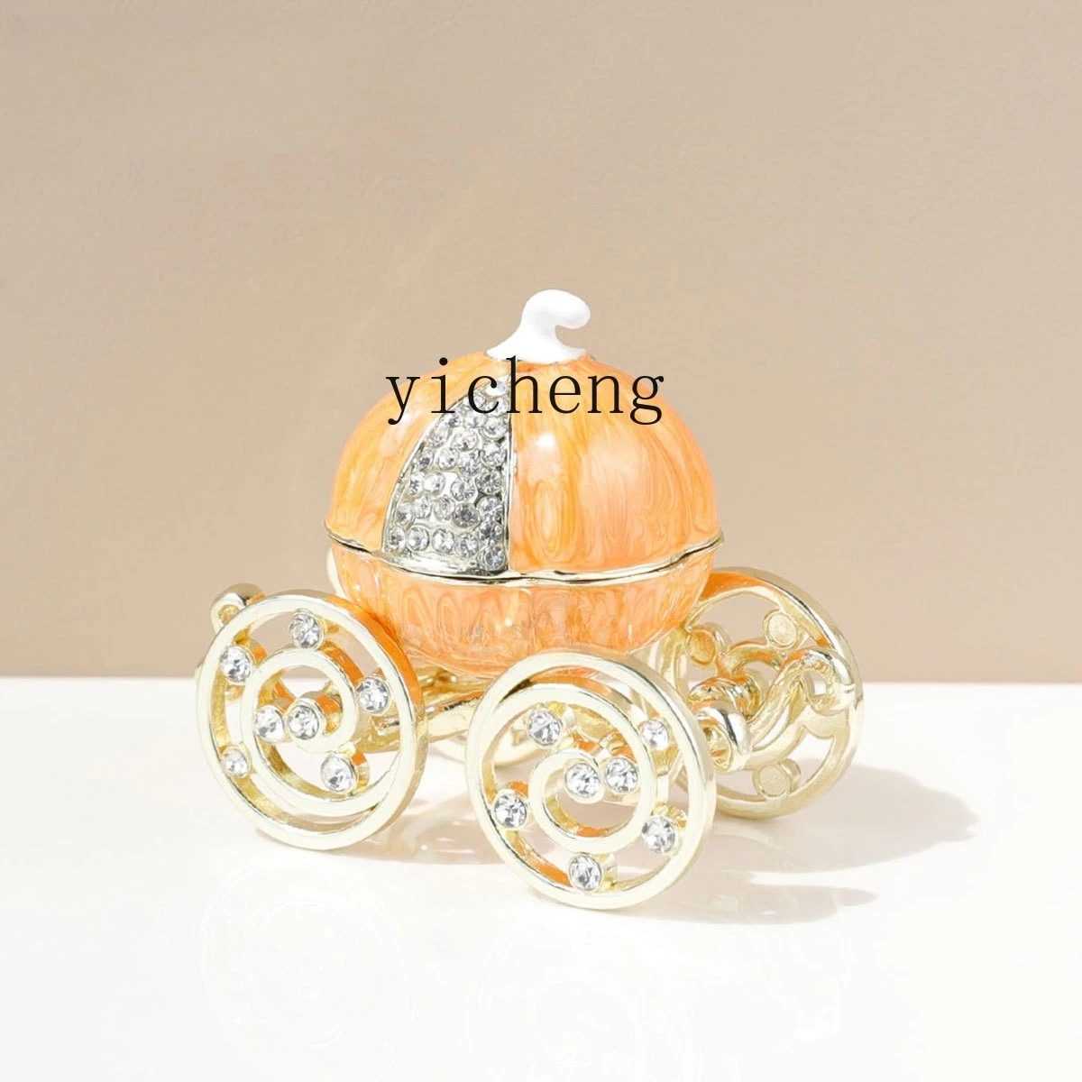 LSL Pumpkin Carriage Cute Small Jewelry Storage Box Gift Box Ornament