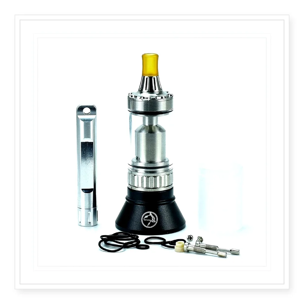 Wolfcoo Spica Pro MTL RTA Atomizer - 22mm Rebuildable Single Coil Vape Tank with 3ml Capacity, No Logo Design