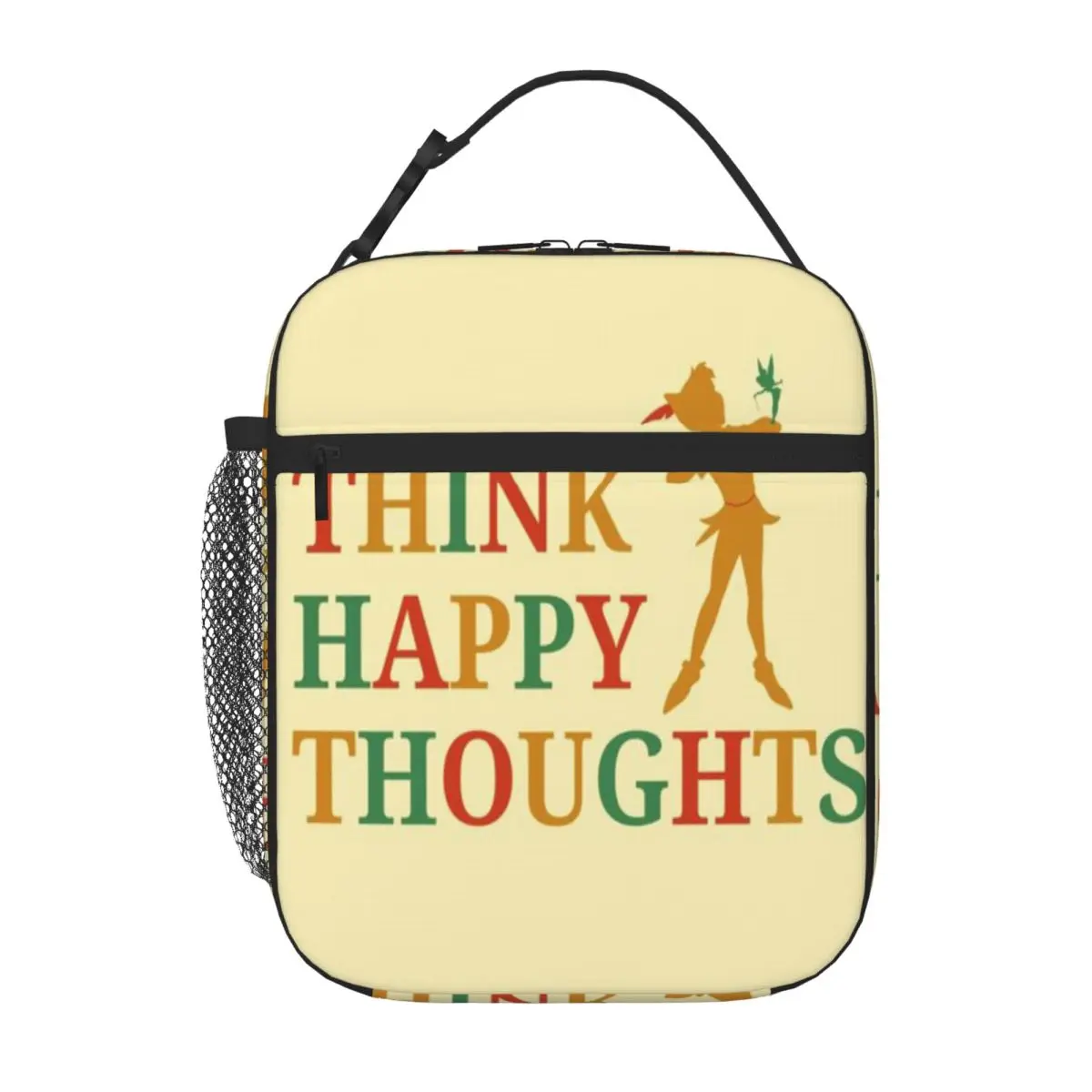 Bestselling Any Happy Little Thought Minimalist Waterproof Lunch Bag Grocery Carry Waterproof Lunch Bag
