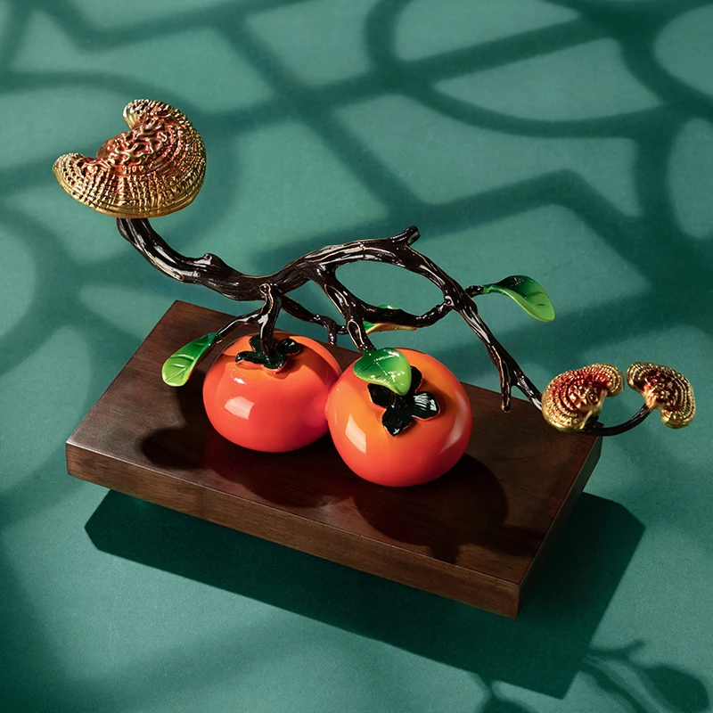 Persimmon copper ornament new Chinese style living room porch home decoration office housewarming new home
