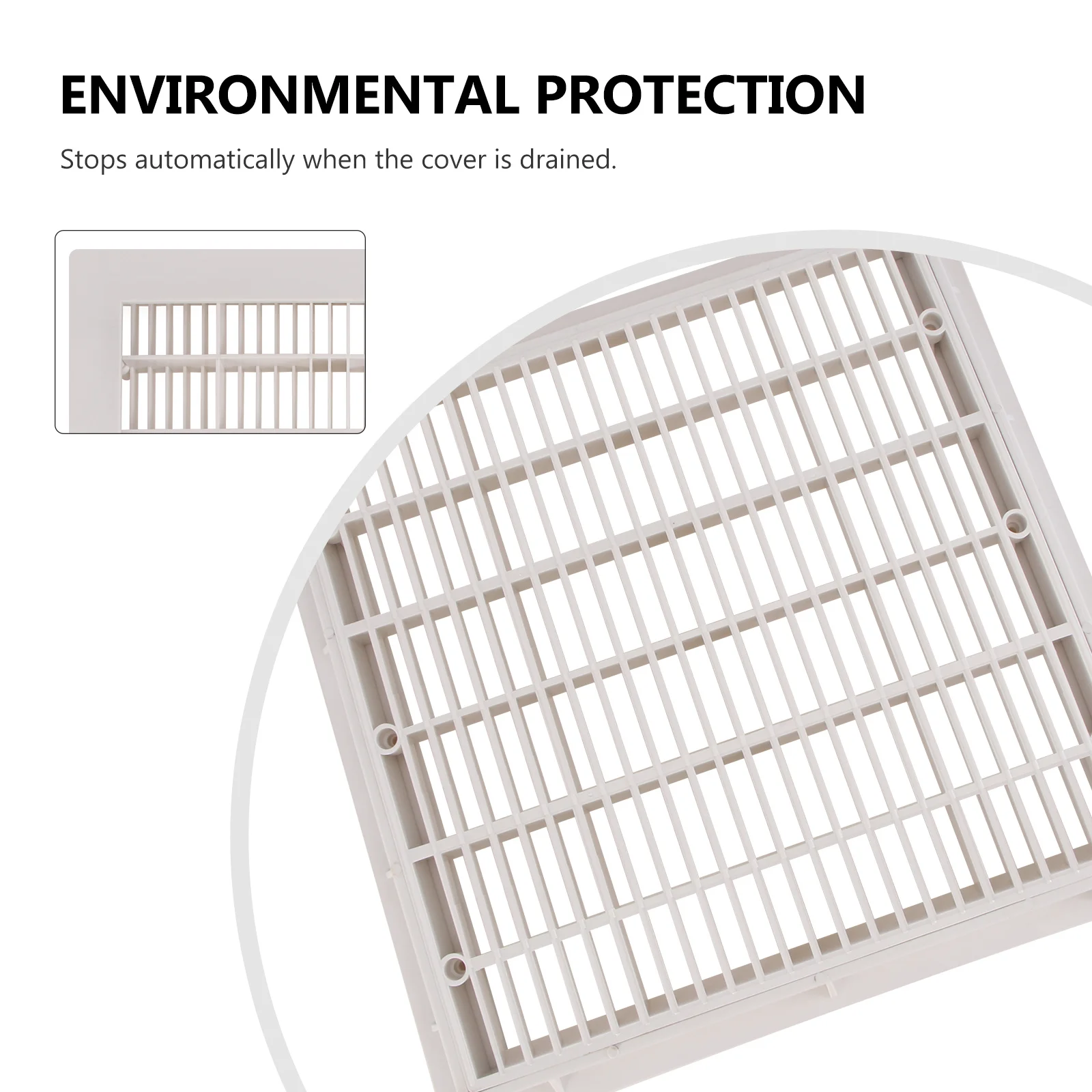 

9 Inch Square Main Drainer for Pool Floor Efficient Bottom Drain Tool Smooth Surface for Cleaner Flow Outdoor Accessory