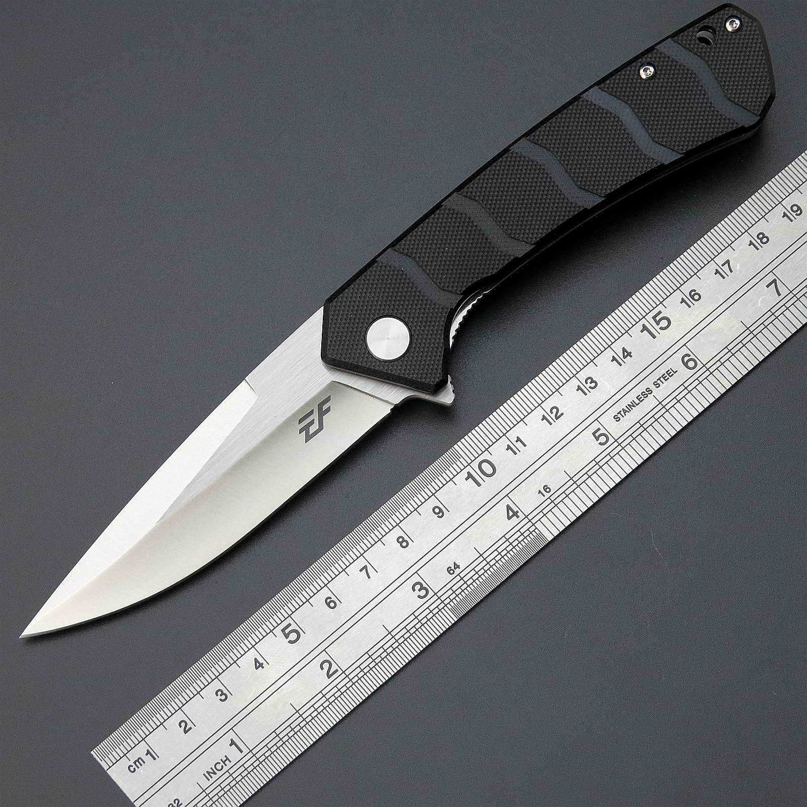 Eafengrow EF234 Folding Pocket Knife D2 Steel Blade G10 Handle for Outdoor EDC Tool Hiking Hunting Camping Fishing