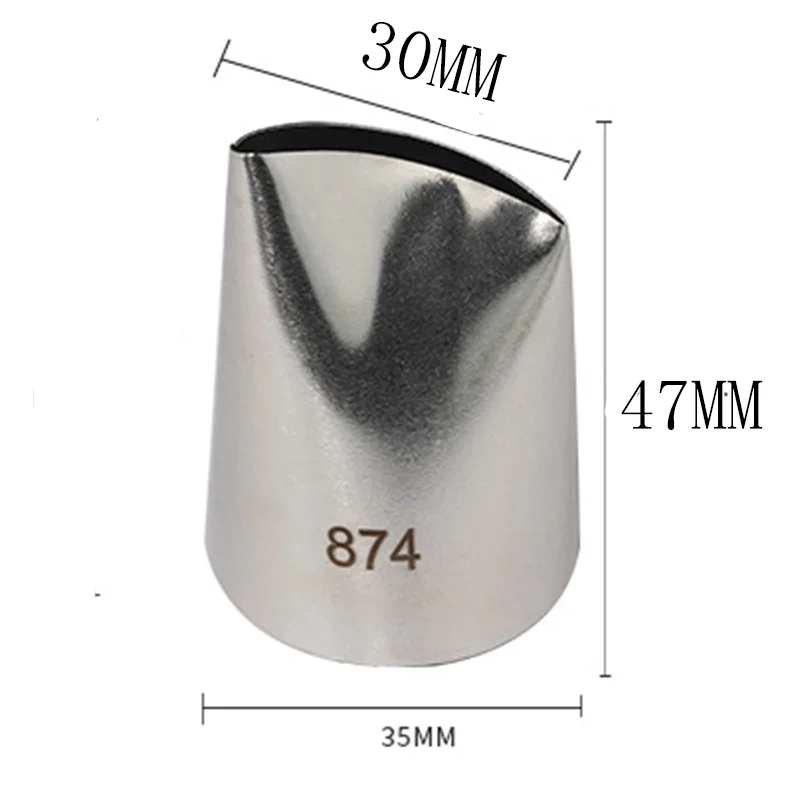 Große Größe Rose Blume Edelstahl Zuckerglasur-friedliche Kuchen Düsen Creme Dekoration Gebäck Tipps Kuchen Dessert Dekorateure Werkzeuge #874