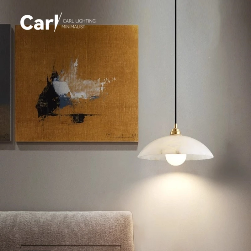 Nordic Simple Marble Chandelier Modern New Chinese Restaurant Bar Lamp Homestay Hotel Designer Creative Design Lighting