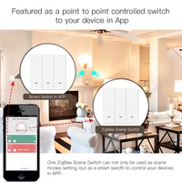 MOES Tuya ZigBee Wireless 9 Scene Switch Push Button Battery Powered Transmitter Smart Life App Automation 1/2/3 Gang - Image 5