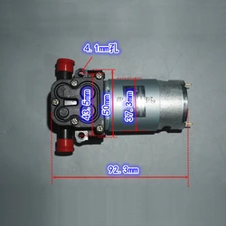 555 Motor 18V Diaphragm High Pressure Pump 8bar Pressure 150ml/min 12-24V Diaphragm Pump Water Gun Storage Self-priming Pump