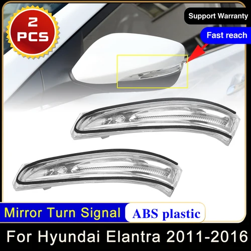 2x para Hyundai i35 Elantra Avante MD UD 2011 ~ 2016 luz de señal de giro para espejo retrovisor de coche lámpara indicadora de visión trasera izquierda derecha