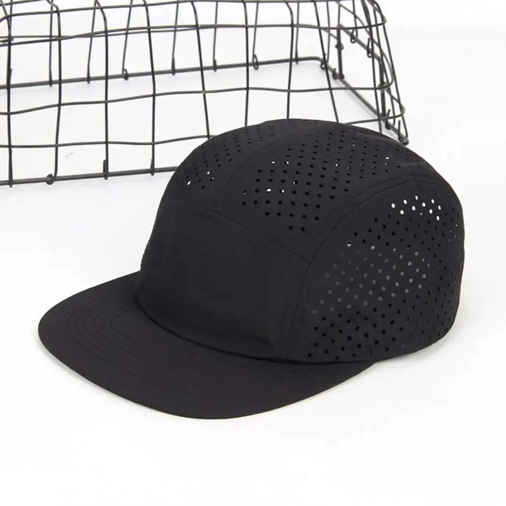 

New Breathable 5 Panel Baseball Caps Men Women Fast Dry Snapback Hombre Hats Sun Protection Hiphop Skateboard Street Dance Hat
