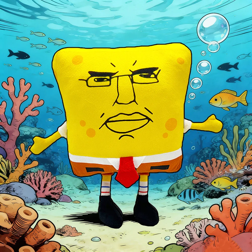 Chudbob Plush Doll ﻿SpongeBob SquarePants Funny Plushies Soft Stuffed Toys Cuddly Kids Child Birthday Christmas Gifts