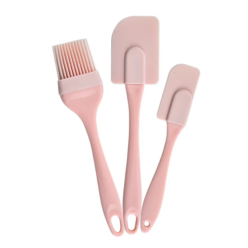 1/3Pcs Kitchen Utensils Cooking Supplies Multi Purpose Blue/Pink Cake Spatula Baking Tools Silicone/PP Non-stick