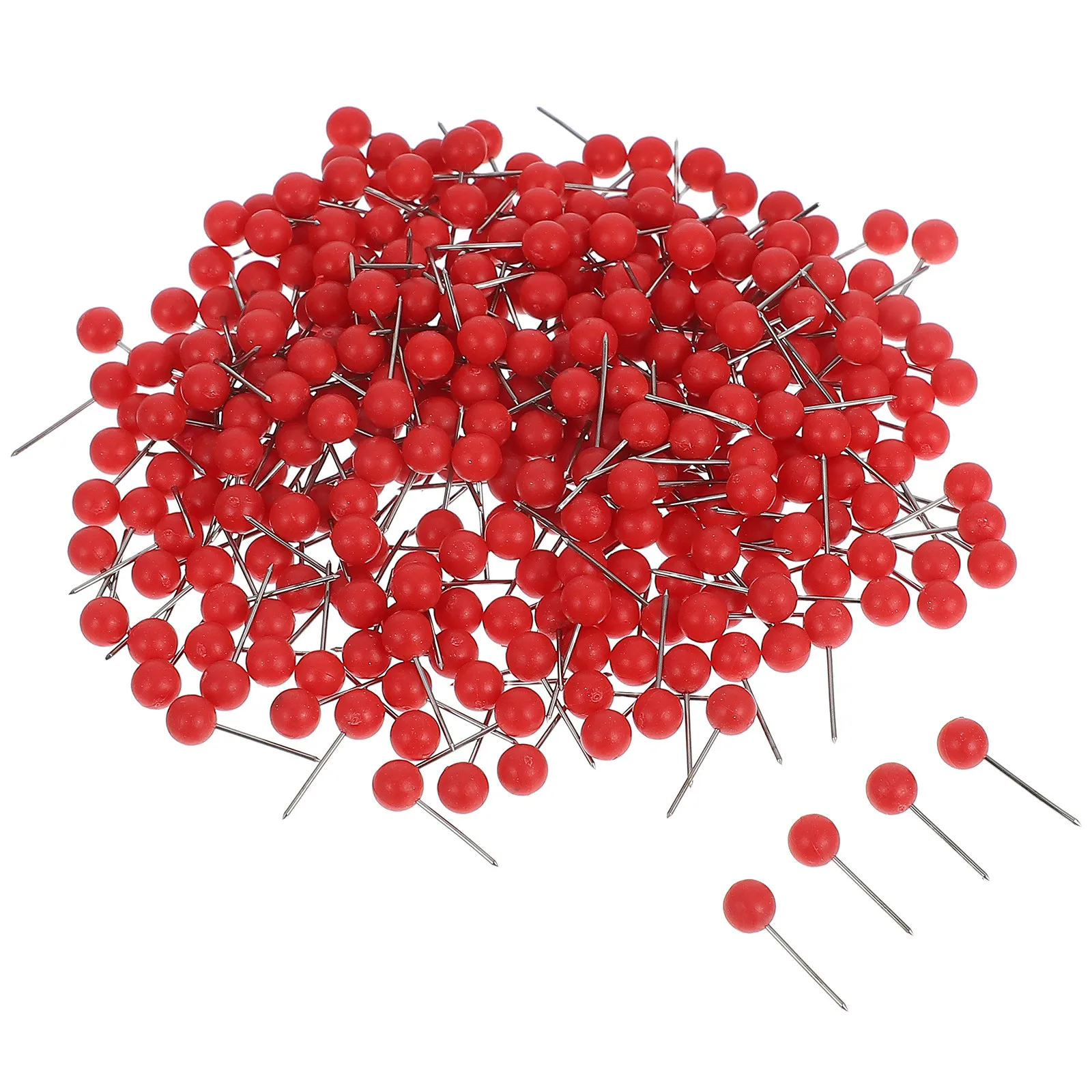 300Pcs Pushpins for Map Plastic Colorful Thumbtacks Large Head Pins for Cork Board Office School Board Pins Small Marking Pin