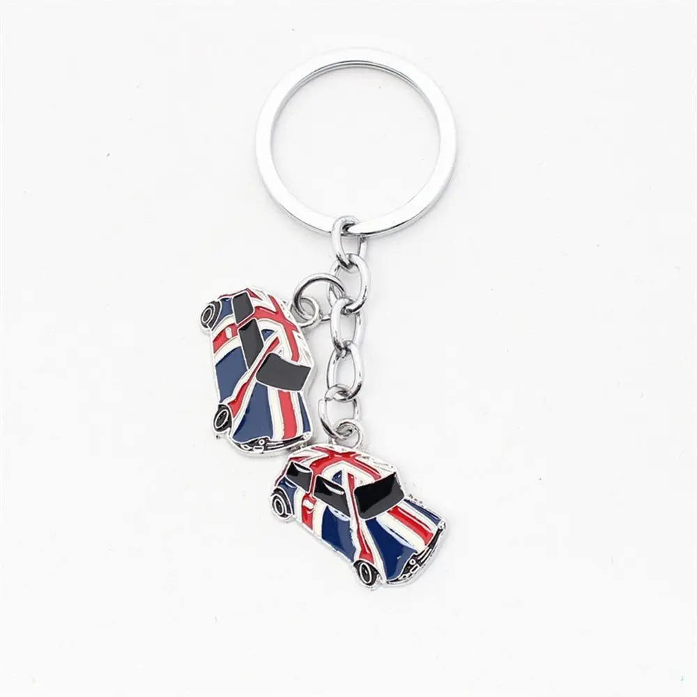 Metal Key Chain Excellent Quality Souvenir Gift UK Flag Keychain Heart Pendant Union Jack Keyring GB British Flag