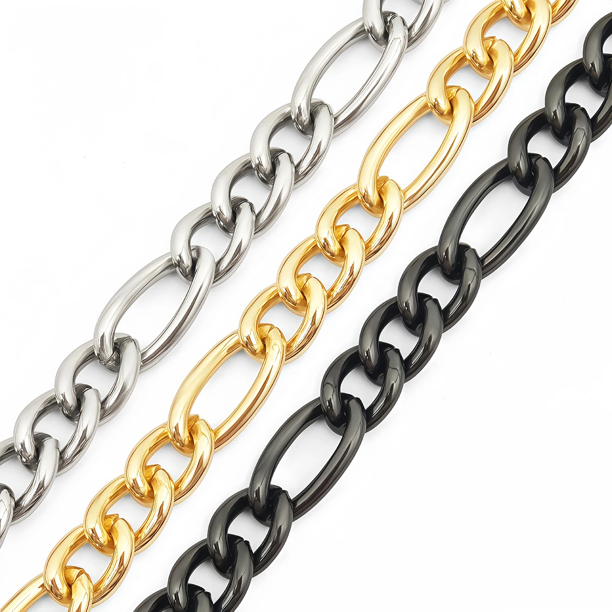 1 Meter Aluminum Twist Chain O-Shaped Extended Chains for DIY Necklace Bracelet Jewelry Making Clothes Bag Component Accessories image 3