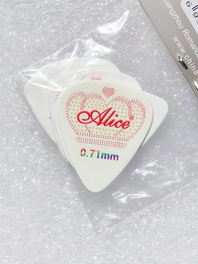 Alice Guitar Picks Celluloid Non-slip Particles 6 Pieces Guitar Accessories