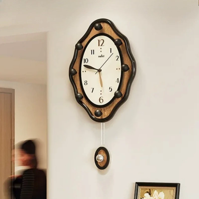 Creative Design Wall Clocks Luxury Vintage Modern Aesthetic Wall Clocks Living Room Fashion Reloj De Pared Ornaments Home Decor
