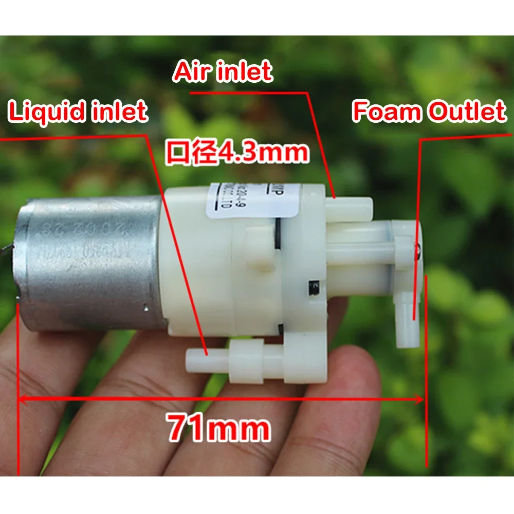 Induction Hand Washing Machine Foam Buble Pump Soap Liquid Water Pump Mini Electric Disinfection Foam Pump DC 3V 3.7V 4V 5V 6V