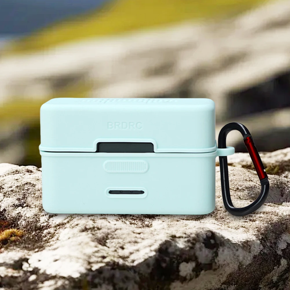 Для DJI Mic Mini силиконовый защитный чехол пылезащитный беспроводной микрофон силиконовый защитный чехол с карабином защитный рукав